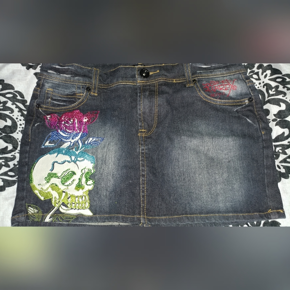 Ed Hardy Denim Skirt